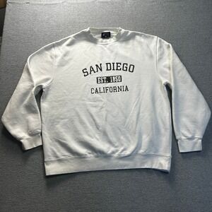 Freeway Exchange Sweatshirt Mens XL White San Diego California Crewneck Pullover